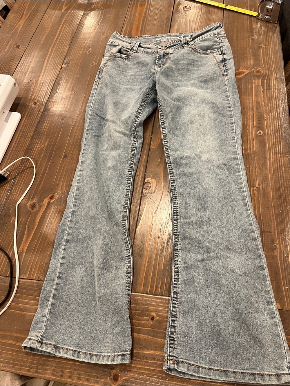 Wallflower Light Blue Flared Jeans curvy
